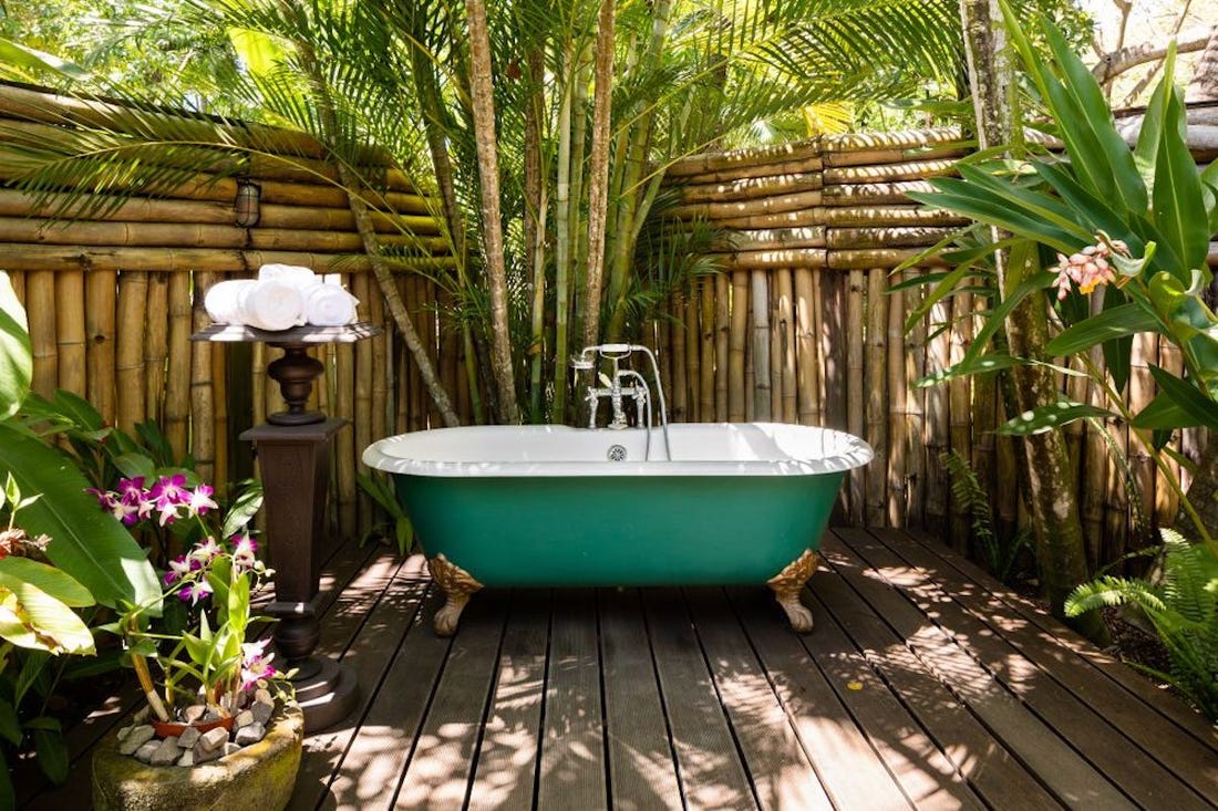 Ian Fleming Bath at Villa Goldeneye Jamaica