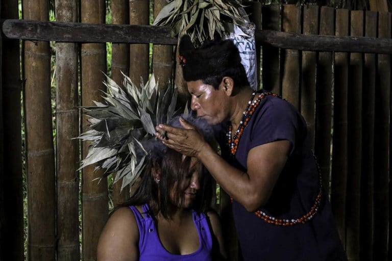 Amazon shaman at Napo