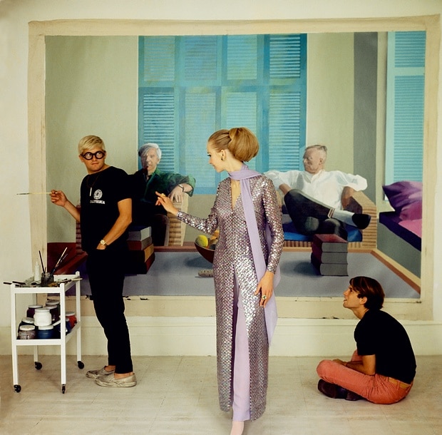 David Hockney, Peter Schlesinger and Maudie James by Cecil Beaton, 1968 ©The Condé Nast Publications Ltd