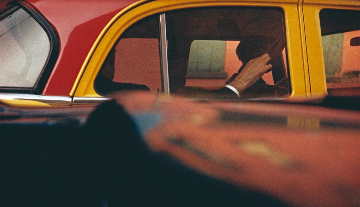 Taxi, ca. 1957. Saul Leiter: Retrospective - The Photographers Gallery, London