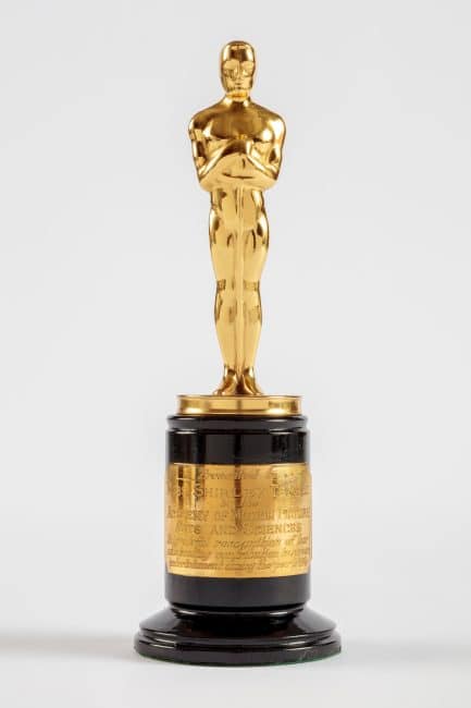An Oscar statuette Academy Museum Of Motion Pictures Los Angeles
