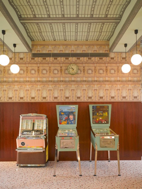 Wes Anderson Cafe at Fondazione Prada Milan Foundation Prada Art Exhibition 