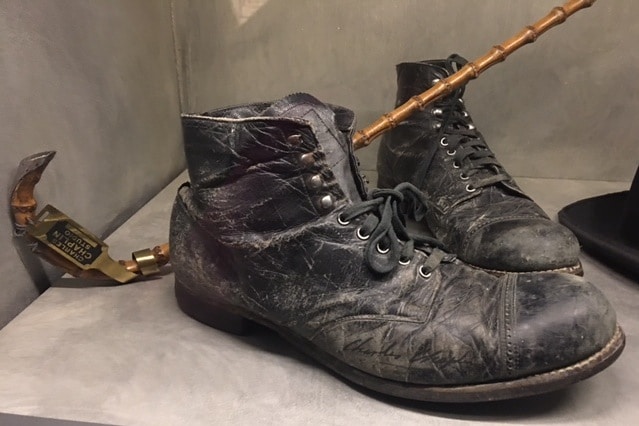 Charlie Chaplin boots Vevey