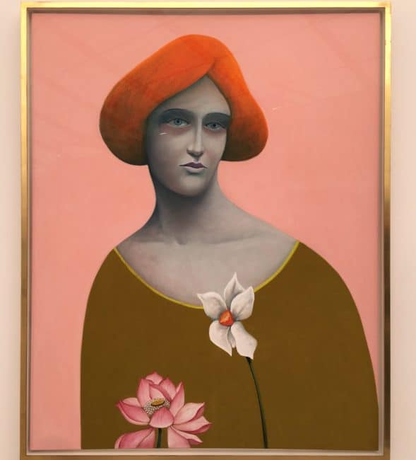 Nicholas Party Portrait with Flowers 2018 Modern Institute, Frieze 2018