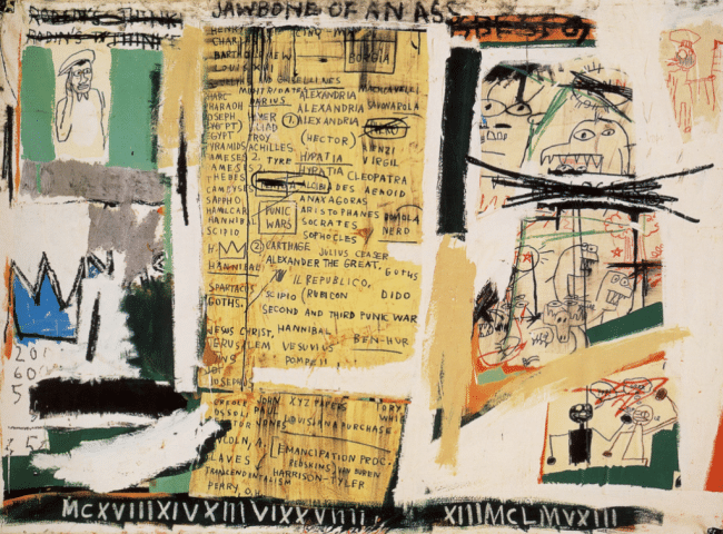 Jawbone of an Ass Basquiat_Boom for Real_Barbican Jean Michel Basquiat