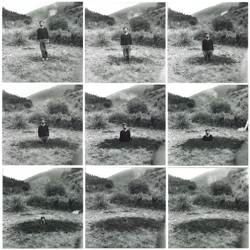 Self-Burial (Television Interference Project) 1969 by Keith Arnatt Conceptual Art in Britain 1964 