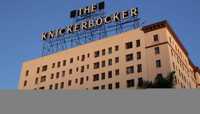 knickerbocker hotel LA Hollywood