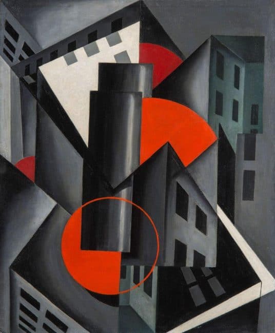 lozowick-red-circle-1924 Americas Cool Modernism Ashmolean Oxford