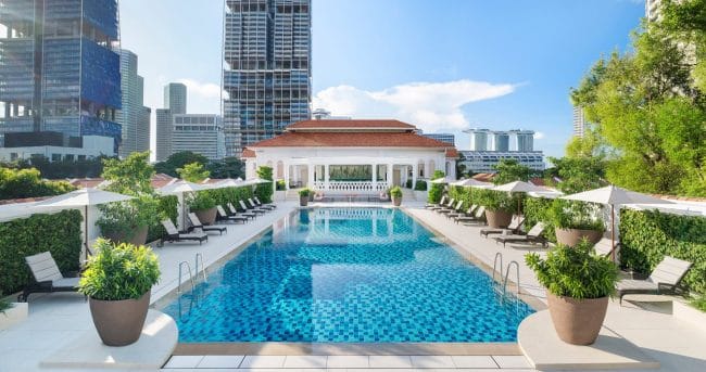 The Raffles Hotel swimming Pool