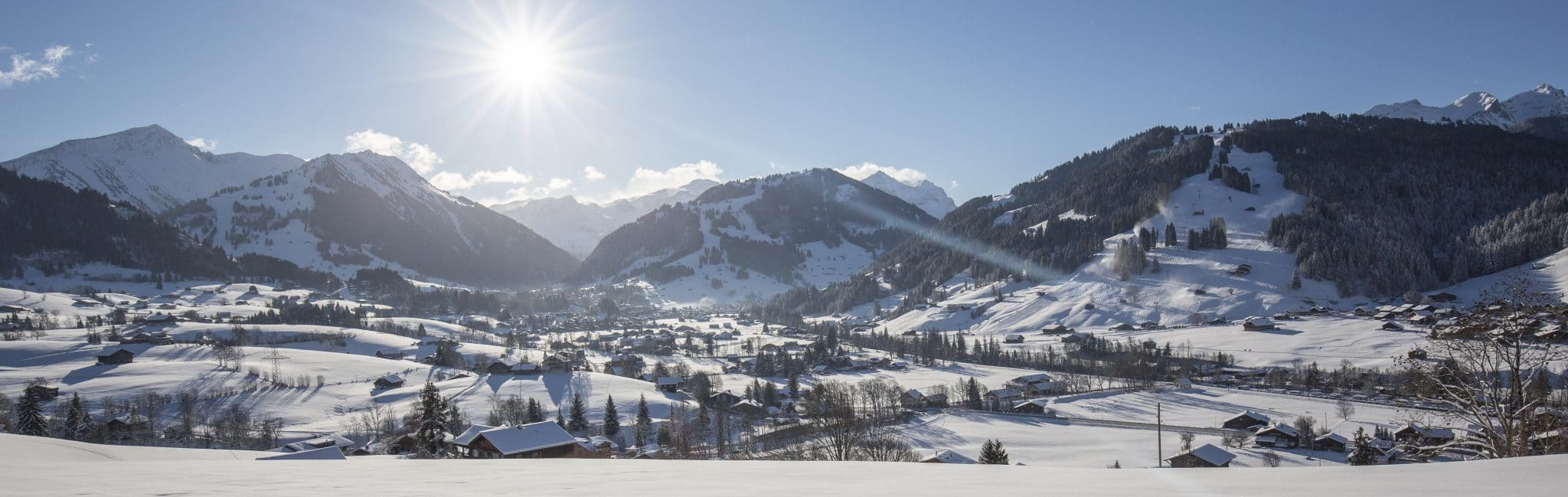 Huus Hotel Gstaad Saanen Switzerland panorama