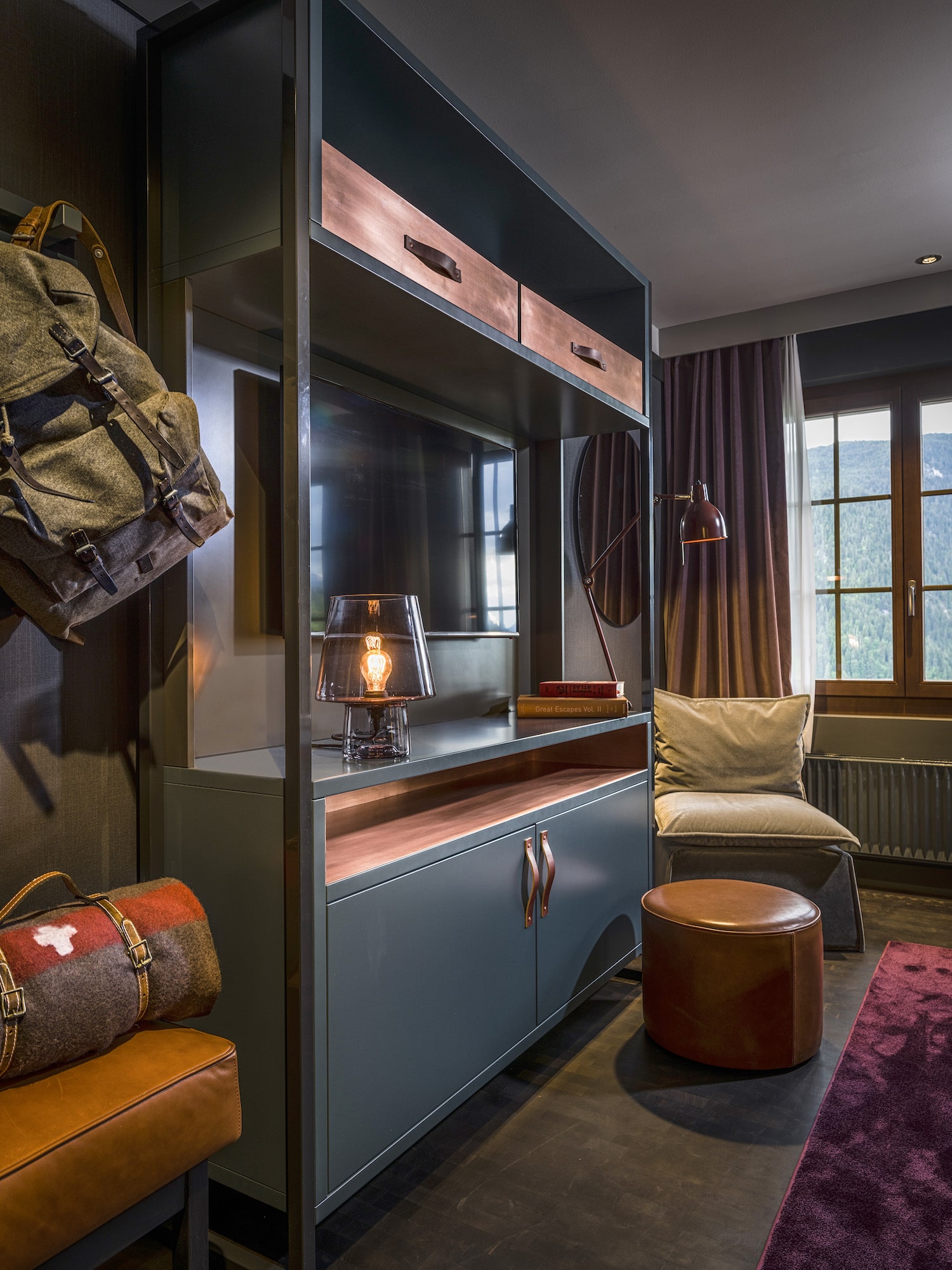 Huus Hotel Gstaad Saanen Switzerland bedroom